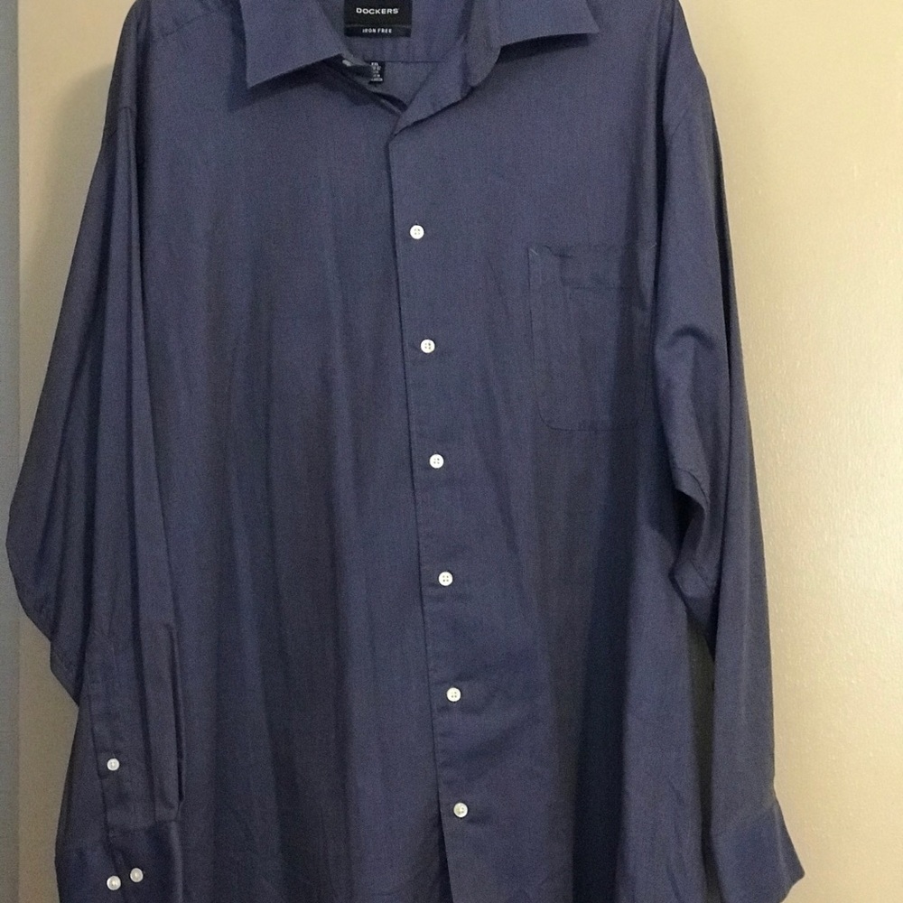 Dockers New Blue Dress Shirt XXL